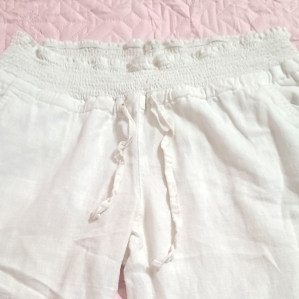 White Women's Linen Pants